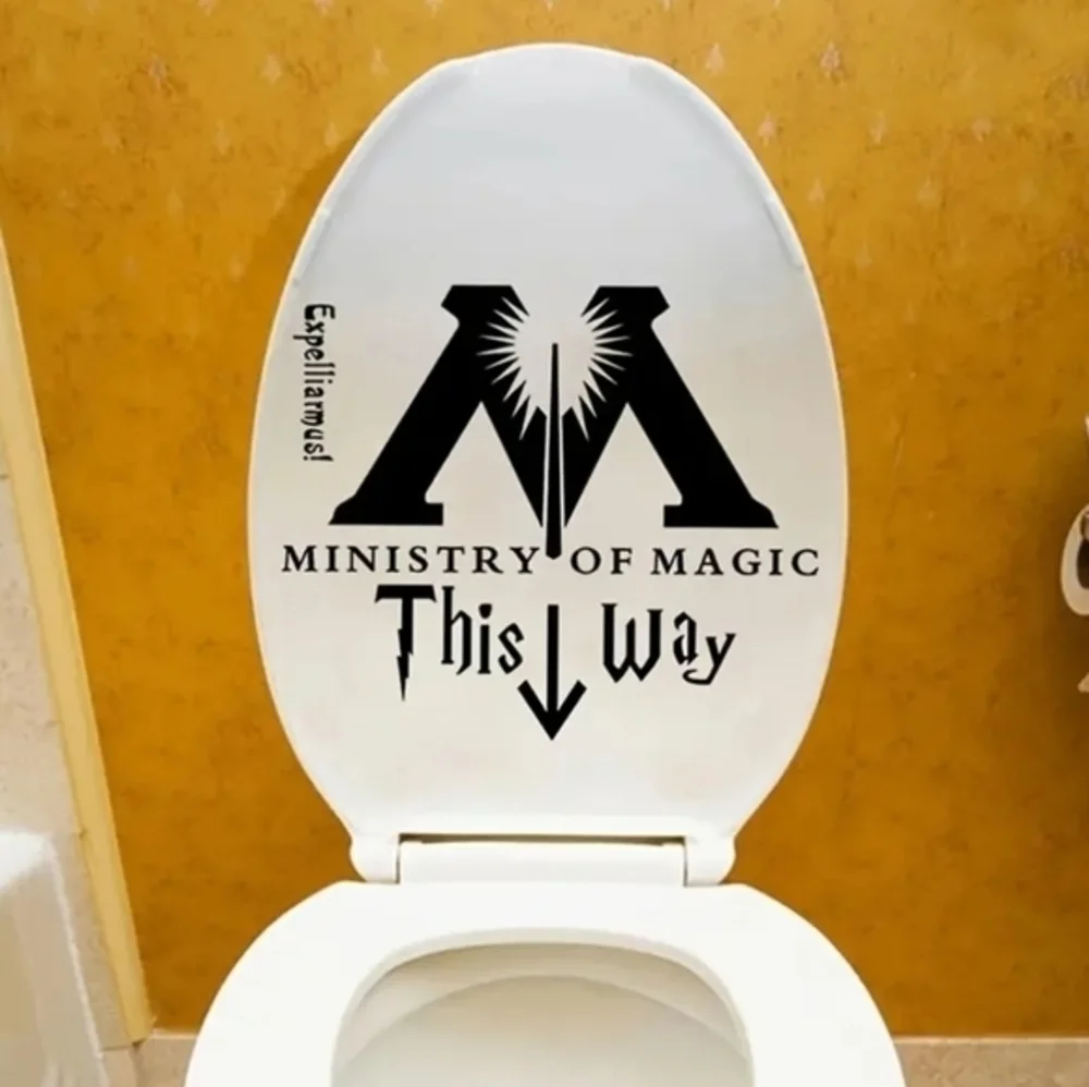Harry Potter Ministry of Magic Quote Vinyl Decal Stickers Bathroom‎ Wall Art